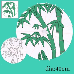 Parapluie en bois de style classique, <span class=keywords><strong>peinture</strong></span> faite à la main japonaise chinoise, décoration de plafond droite artisanale, parasol en papier de mariage - Product Image 5