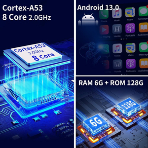 Système de navigation Android Aud A3 avec grand écran, commande centrale intégrée, radio intelligente, caméra de recul USB compatible avec le tableau de bord - Product Image 3