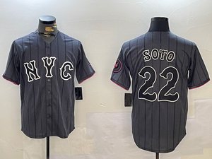 2025年卸売高品質人気商品 カスタムメンズ野球ウェア 野球チーム # 22 ソト # 12 リンドール野球刺繍入りジャージ - Product Image 2