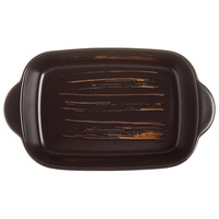 Plat de cuisson en céramique rectangulaire nordique et casserole de luxe Vintage 650ml assiettes à dîner en gros en porcelaine