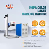 Machine de marquage laser couleur Mopa haute précision 20W 30W pour plaques électrolytiques et matériaux en résine polyester insaturée