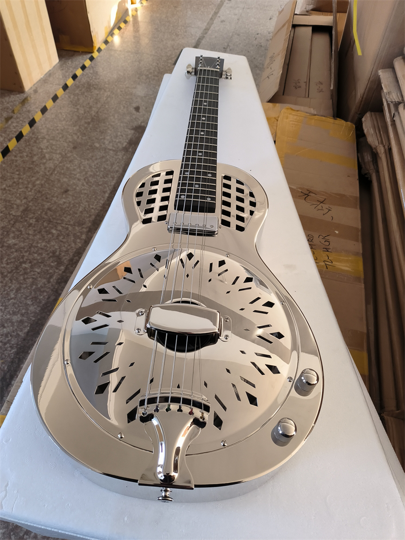 16シリーズJonathan共振器ギター、resophonicギター、Metal Body