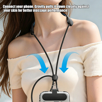 Câble de charge rapide USB-C vers USB-C 240W avec masseur vibrant pour le cou, cordon anti-perte réglable pour téléphone, gadget de voyage, compatible OEM