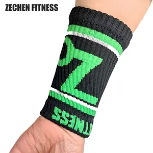 Personalizado fitness tecido algodão pulseira sweatband crossfit pulso suor bandas