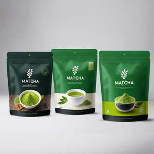 OEM 100% Puro Orgánico Grado AAAAAA Matcha en Polvo Re-Procesado, Empaque de Bolsa de 100g, Marca Privada, Té Verde, 24 Meses de Vida Útil - Product Image 1