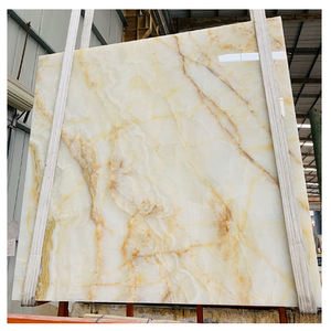 لطيفة الطبيعية الفاخرة عقيق يماني أبيض اللون بلاطة للديكور الداخلي - Product Image 1