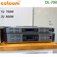 Amplificateur numérique 800W à faible distorsion et longue durée de vie, équipement standard pour les systèmes audio de grands banquets et de conférences