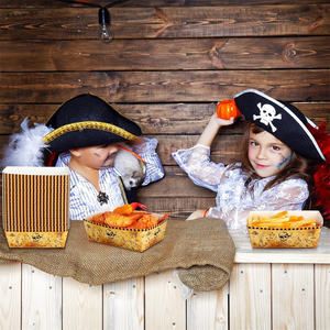 Decoraciones para Fiestas, Bandejas de Papel para Servir Comida, Barquitos para Aperitivos, Tazones Piratas Desechables para Decoración de Halloween - Product Image 3