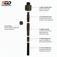 Auto-Ersatzteile 40Cr Stahl Vorderes 52013466AI Inneres Spurstangenkopf für DODGE DAKOTA 2005-2010 52013466AJ