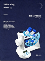 Agitateur Vortex Fixe IKEME pour Tubes de Centrifugation 2ml 5ml 10ml 50ml, Mélangeur d'Échantillons Rotatif, Agitateur de Laboratoire, Mélangeur Vortex