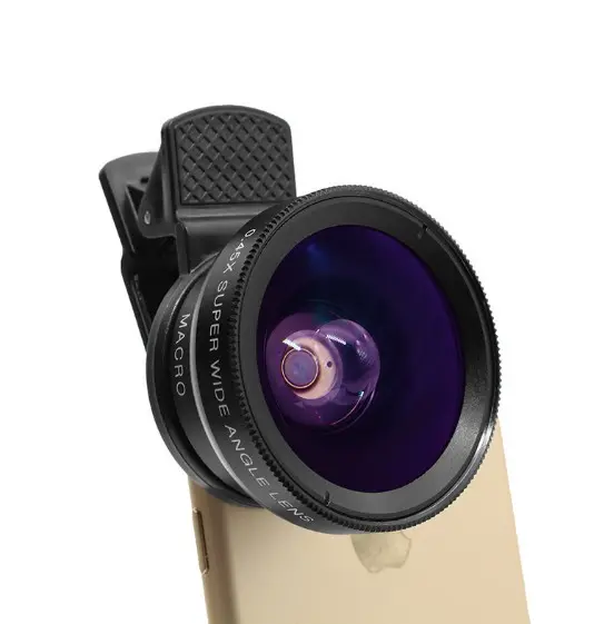 10X 75MM Macro Phone Camera Lens 17MM Thread Mobile Lens Clip su obiettivi con filtro CPL lente anamorfica Fish-eye teleobiettivo