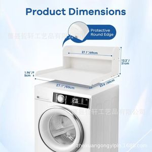 Étagère de comptoir pour machine à laver, double niveau, plateau de rangement, gain de place, amovible sans perçage, rectangulaire, autoportante - Product Image 4