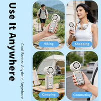 Nuevo Ventilador de Mano Portátil de Verano con Enfriamiento por Hielo, Ventilador Personal Recargable, Mini Ventilador Eléctrico para Viajes, Regalo para Actividades al Aire Libre
