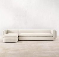 Modernes Hochwertiges Luxus-Leinensofa-Set Wohnzimmermöbel Ecksofa