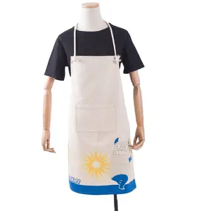 Prodotto di vendita caldo Casual uniforme cameriere Chef lavabile carpentiere Barista grembiuli per le donne