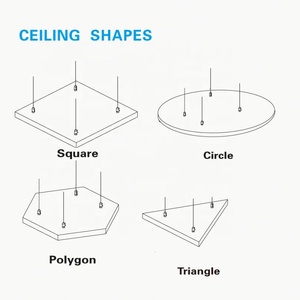 <span class=keywords><strong>Pannelli</strong></span> Decorativi in Fibra di Vetro per Soffitti <span class=keywords><strong>Fonoassorbenti</strong></span>, Rotondi e Rettangolari, <span class=keywords><strong>Sospesi</strong></span>, Effetto Nuvola - Product Image 6