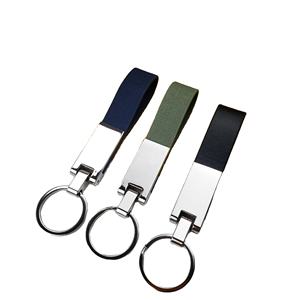 พวงกุญแจหนังแท้  แผ่นหนังเปล่าสำหรับทำพวงกุญแจ  โลหะสแตนเลสสลักลายตามสั่ง  โลโก้แบบกำหนดเอง  หนัง PU - Product Image 1