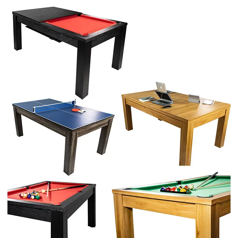3 In 1 Multi Games Table With Dining Table Billiard Pool Table