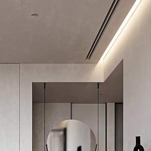 SDW88.6X87MM-B Trimless Led Aluminium Canal Plafond Coin <span class=keywords><strong>Joint</strong></span> Suspendu Plafond Led Profil 88.6X87MM - Product Image 5