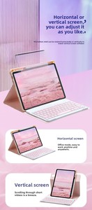 Funda con Teclado Inalámbrico para Tablet <span class=keywords><strong>Samsung</strong></span> Galaxy <span class=keywords><strong>Tab</strong></span> <span class=keywords><strong>A8</strong></span> 10.5, Retroiluminación de 7 Colores, Soporte Desmontable, Ranura para Lápiz - Product Image 5