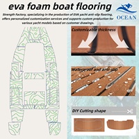 Revêtement de pont de bateau en mousse EVA sur mesure CNC, revêtement de sol marin pour yacht, antidérapant, auto-adhésif, imitation teck, tapis pour ponton, kayak, camping-car