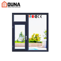 Fenêtre à battant en aluminium OUNA, double vitrage, verre trempé, revêtement poudré, isolation, efficacité énergétique, NFRC, résistance aux ouragans