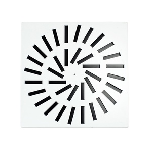With Plenum Box Steel <strong>Swirl</strong> <strong>Diffuser</strong> <strong>Panel</strong> for Mall Hospital Market Ceiling Terminal Ventilation - Product Image 1