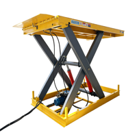 Plateforme élévatrice à ciseaux hydraulique électrique fixe de 0,1 à 50 tonnes, table élévatrice pour quai de chargement d'usine