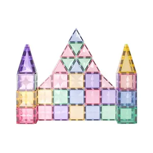 MNTL New light color star 120 pcs magnetic tiles learning educational toys magnetic blocks