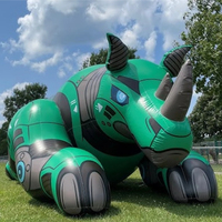 Dragon gonflable personnalisé en PVC bleu, taille et couleur sur mesure, poupée dragon gonflable pour fille, équipement publicitaire, poupée dragon