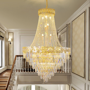 Lámpara colgante de cristal contemporánea de 220V, candelabro de luz moderno para sala de estar, Control remoto de gran tamaño, hoteles, restaurantes, bares - Product Image 4