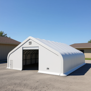 TMG Pro Series 50 X 55 Cobertizo de Almacenamiento de Doble Armazón con Cubierta de PVC de Alta Resistencia y Puertas de Acceso para Equipos de Estacionamiento - Product Image 2