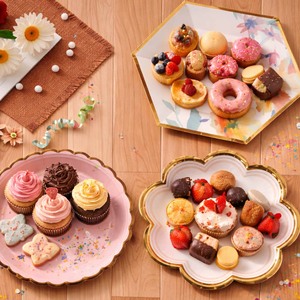 Nouvelles <span class=keywords><strong>assiettes</strong></span> <span class=keywords><strong>jetables</strong></span> en papier écologiques <span class=keywords><strong>de</strong></span> qualité alimentaire pour gâteaux et fêtes d'anniversaire - Product Image 2