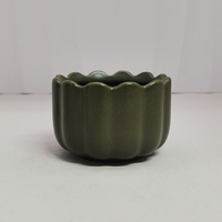 Bougie en céramique colorée à faible quantité minimale de commande récipient créatif Surface rugueuse doigt Biscuits forme vide pot de bougie en ciment