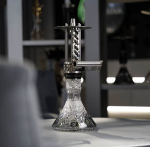 Usine En Gros <span class=keywords><strong>Shi</strong></span>_carver Narguilé En Acier Inoxydable Gatling Style Shisha Coffret Cadeau Version Originale Narguilé Ensemble Chiha - Product Image 4