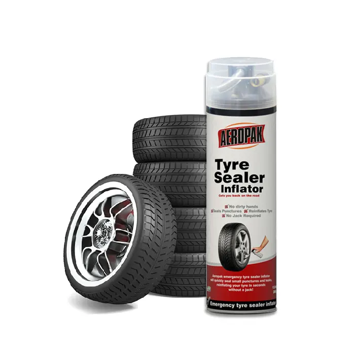 Инструмент для накачки автомобильных шин Aeropak, спрей-герметик для ремонта шин