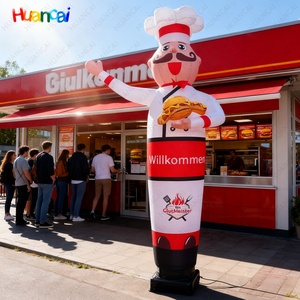 Muñeco Inflable Publicitario con Luces LED, de Tela Resistente, para Promoción Comercial - Product Image 1