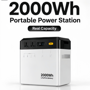สถานีไฟฟ้าพกพา 1000W 2000Wh LiFePO4 เครื่องกำเนิดพลังงานแสงอาทิตย์ MPPT คลื่นไซน์บริสุทธิ์ สำหรับสำรองไฟฉุกเฉิน ใช้ในบ้านและตั้งแคมป์ - Product Image 2
