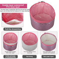 Bonnet chauffant thermique basse tension 24V à température réglable avec doublure imperméable pour soins capillaires et masques capillaires