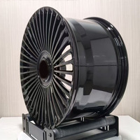 Jantes en alliage d'aluminium forgé sur mesure, blanches, 20, 21, 22, 24 pouces, à rayons, finition noir brillant, pour Rolls-Royce