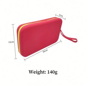 Pochette de maquillage imperméable tendance pour pinceaux, sac carré à fermeture éclair pour papeterie, rangement cosmétique, porte-monnaie - Product Image 5
