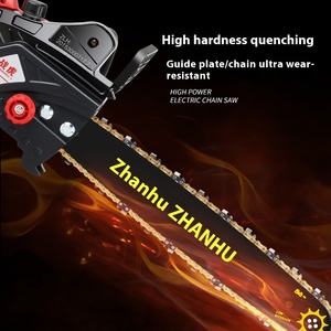 220V Industrial-Grade Handheld Chain Saw Battery-Powered <b>Power</b> <b>Tool</b> for Wood and Stone Chopping - Product Image 3