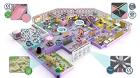 Equipo de juegos interior directo de fábrica: Estación de energía temática, red de juegos, gimnasio de juegos, toboganes en espiral, piscina de bolas, arenero, domo