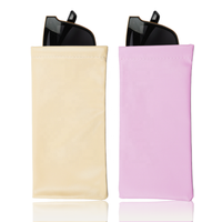 Pochette de luxe sac de rangement pour lunettes de soleil sac étui logo personnalisé pochette noire pour sac à lunettes