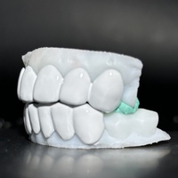 Grillz dentaire Hip Hop en émail blanc, design classique, pour dents supérieures et inférieures