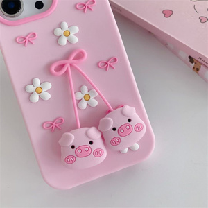 Funda Protectora con Diseño de Cerdito 3D de Lichicase para <span class=keywords><strong>Redmi</strong></span> <span class=keywords><strong>Note</strong></span> 15, 15 Pro, 15 Pro+, Carcasa Bonita y Resistente a Caídas - Product Image 4