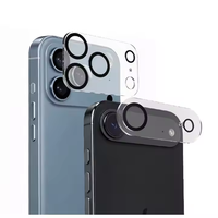 Pour iPhone 17, Air 16, 15, 14, Pro Max, 13, 12, 11, 16E, Protecteur de Lentille Transparent en Verre Trempé Anti-Dommage pour Appareil Photo