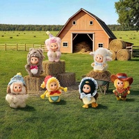 POP MART Twinkle Twinkle Farm Tales Series Pendentif en vinyle et peluche Boîte mystère Authentique Nouveau Ornement Anime