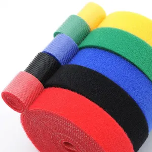 Manufacture Tape Black Polymer And Nylon Plastic Injection Molded Fabric Tape Fastener Back To Back Hook And Loop Tape