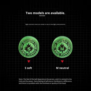 ダヴァニ 8層レザー圧力ビリヤードキューチップ 14mm <span class=keywords><strong>M</strong></span>モデル（ラージヘッドキュー用） 緑色。 プロの競技レベル。 - Product Image 3